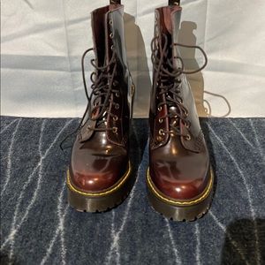 Dr. Martens Kendra boots cherry red, size 8